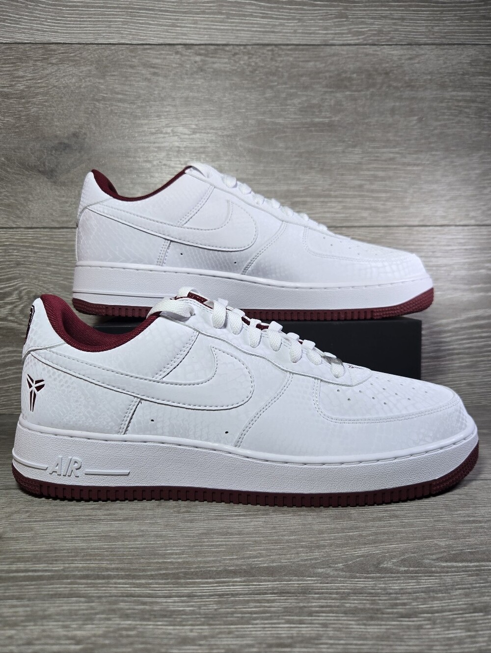 Nike Kobe Air Force 1 "Lower Merion" White / Team Red (IB0018 101) Mens 12 New
